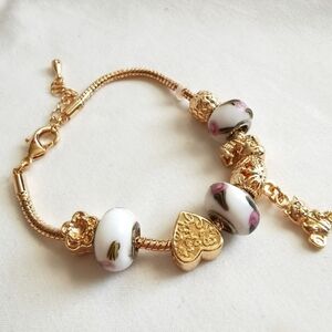 Faux Rose Gold Rope Bracelet